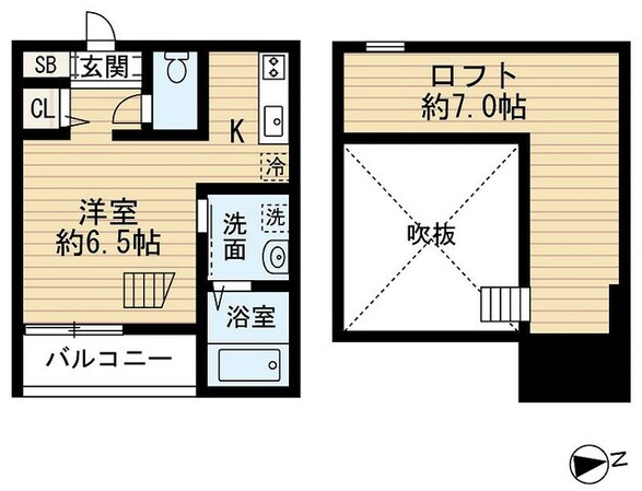 堺東駅 徒歩17分 2階の物件間取画像